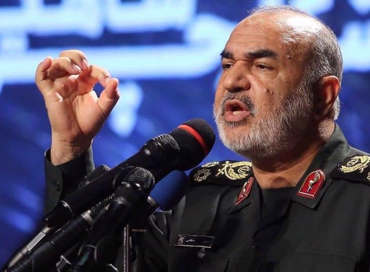 Le commandant en chef du Corps des gardiens de la Révolution islamiqmue, le général de division Hossein Salami. (Archives)